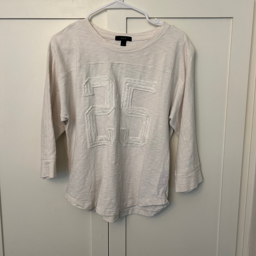 J. Crew 3/4 sleeve Jersey